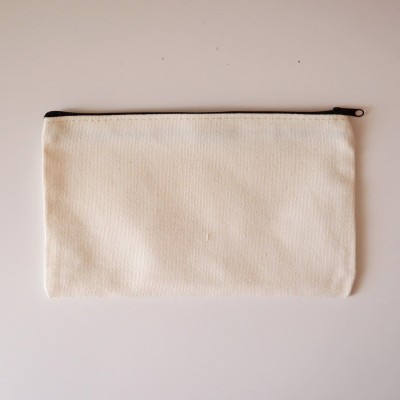 Pochette tissu zipée en...