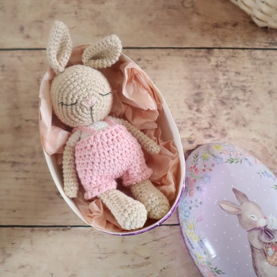 Mini Coton le lapin Rose -...