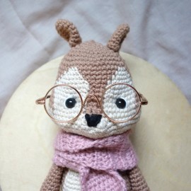 Marqueur de mailles crochet - Bucky, l'écureuil