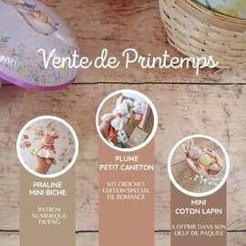 C'est partit !
Les nouveautés du Printemps sont en ligne ! ♡
Vous pouvez donc retrouver en boutique (www.pensebonheur.fr) :
- le patron de "Praline, la mini biche"
- le kit de "Plume, mon petit canneton" en édition spécial fil Romance
- les peluche mini "Coton le lapin" prêts a être offert
Et profitez de -20% sur une sélection de patrons "spécial Printemps".
NB : j'ai même remis quelques kit de "Suzie la girafe" en stock
Belle journée ensoleillée ❣
#pensebonheur #crochetpattern #amigurumi #kitcrochet #doudoucrochet