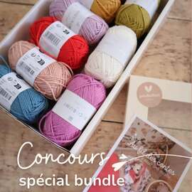 Concours spécial Bundle

Pour célébrer le bundle “Contes & Légendes”, je te propose de gagner une box complète pour crocheter mes 10 créations issu de mon livre numérique "Au fil des contes".

🧶 21 pelotes Ricorumi – valeur 26,90 €

Pour tenter ta chance il faut :
1️⃣ Être abonné(e) à ma page,
2️⃣ Avoir acheté le bundle "Contes & Légendes",
3️⃣ Laisser un commentaire sous ce post en me disant quel sera ton 1er projet créatif issus du bundle ?

Le ou la gagnant(e) sera tiré(e) au sort lundi 🗓️
Pour valider ton gain, il faudra simplement me communiquer ton numéro de commande du bundle 💌

Bonne chance ! 

#pensebonheur #crochet #crochetaddict  #amigurumi #ricorumi