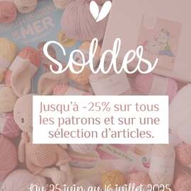 【 S o l d e s   d' é t é 】

C'est les soldes chez @pensebonheur !
Faites vous plaisir sur une grande sélection d'articles :

- pelotes Ricorumi : Spin Spin, Twinkly Twinkly et Nilli Nilli
- toutes les pelotes Ricobaby : Dream et Teddy Aran;
- pelotes RicoSuperba et essentials;
- tous les livres;
- tous les marqueurs de mailles,
- tous les kits;
- Et bien sûr sur tous les patrons ! 

ღ

Offre valable jusqu'au mercredi 16 juillet 2025. 

#pensebonheur #crochet #hook #amigurumi #amigurumis #amigurumipattern #ganchillo #crocheting #crochetbook #crochetinspiration #häkeln #crochetpattern #amigurumipatterns #patroncrochet #crochetyarn #yarn #soldes